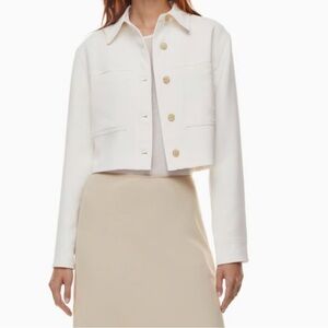 Aritzia Cream Blazer Jacket
